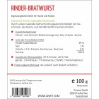 Rinder-Bratwurst 100g (1 Stück)